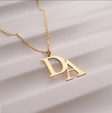 Couple alphabet  Necklace