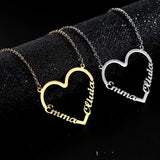 Customized Heart Shaped Name Necklace