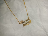 Custom Name Crown Necklace