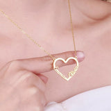 Customized Heart Shaped Name Necklace