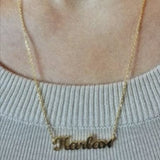 Personalized Butterfly Name Necklace