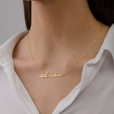 Personalized Signature Style Name Necklace