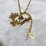 COUPLES NAME HEARTS NECKLACE