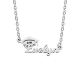 Personalized Bachelor Cap Name Necklace