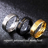 Personalized Beveled Edge Ring